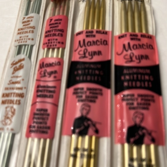 Vintage Four sets of four double pointed Aluminum knitting needles - Picture 2 of 5
